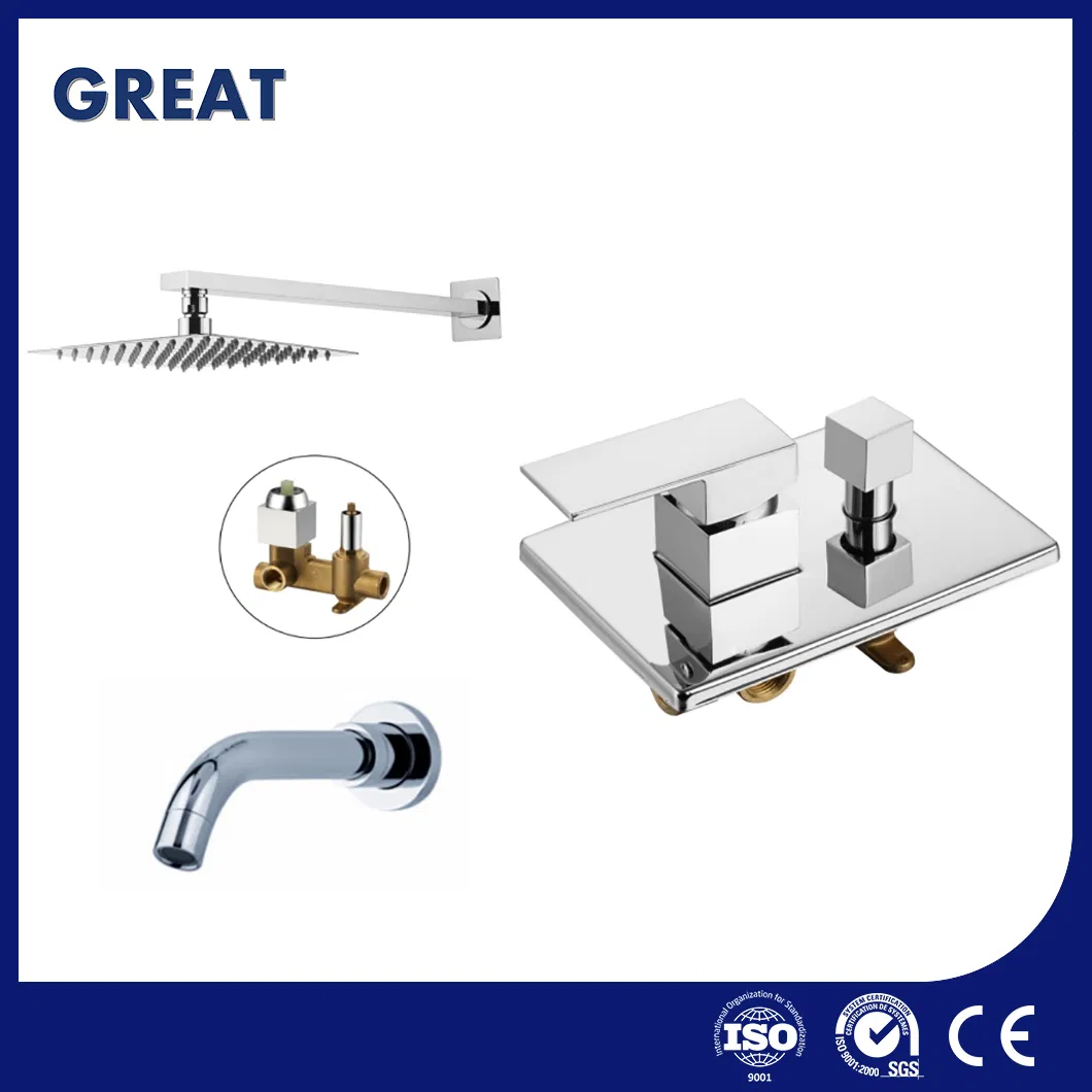 Great Metal Concealed Shower Mixer Set Suppliers Concealed Chrome Shower Faucet China Gl5025A501 Black Concealed Shower Mixer