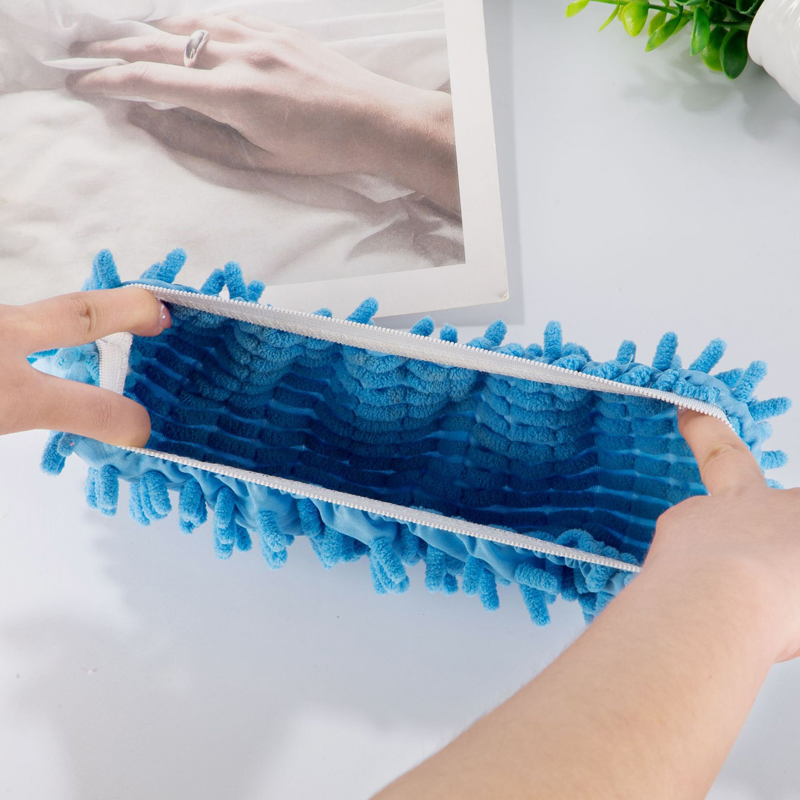 High Density Chenille Shoe Covers Mop Slippers Shoes Cover