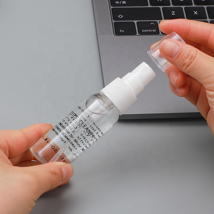 30ml Stock Wholesale Customer Logo Eyeglass Cleaning Spray for Optical Sunglasses Lens Glasses Liquid Cleaner Spray