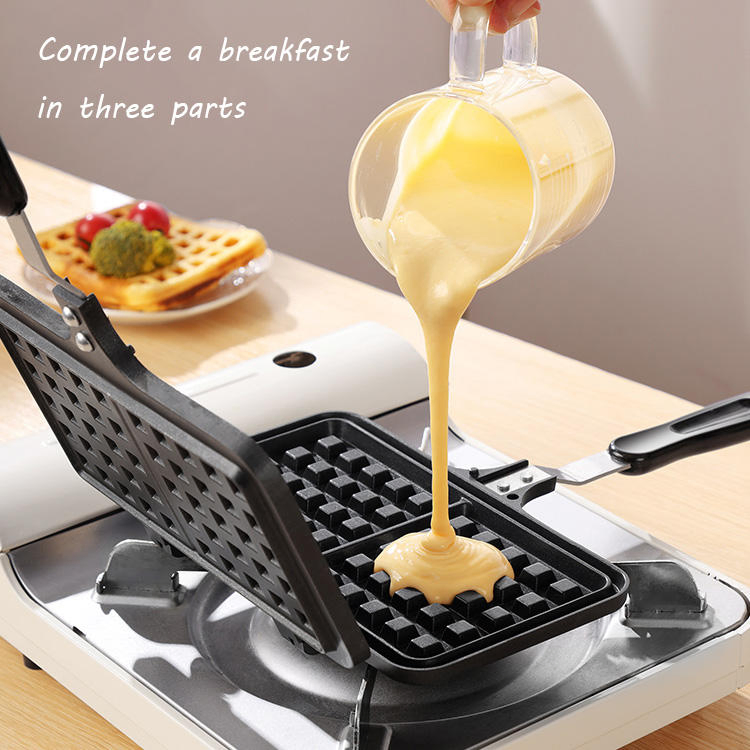 Hot Sale Classic Style Iron Square Round Aluminum Gas Furnace Baking Pan Mould Waffle Mold and Skillets Frying Pan for Frying for Cooking
