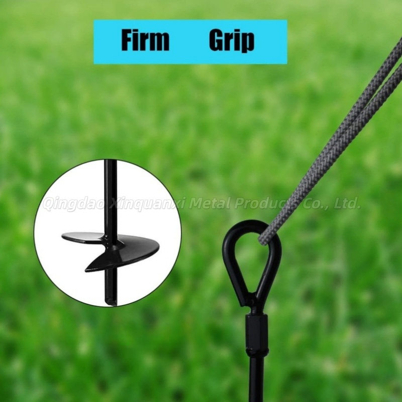 Customizable 18-Inch Swivel Steel Galvanized Heavy-Duty Ground Anchors