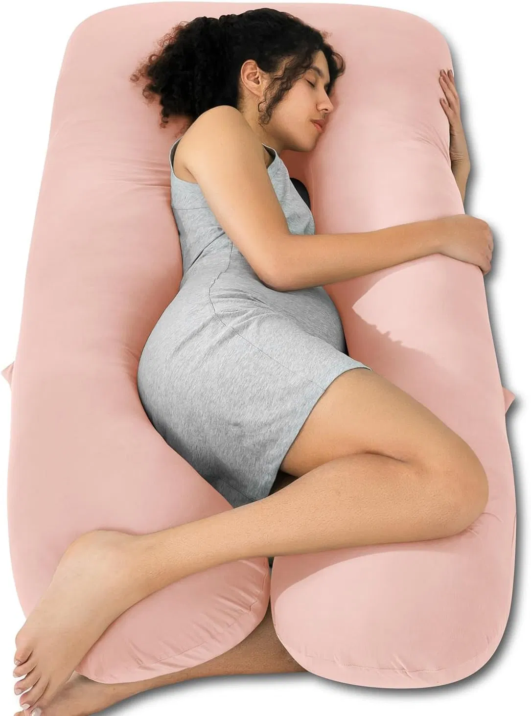 Soft Body Pillow for Pregnant Women with Full Body Support, U-Shape Full Pregnancy Pillow Body Support