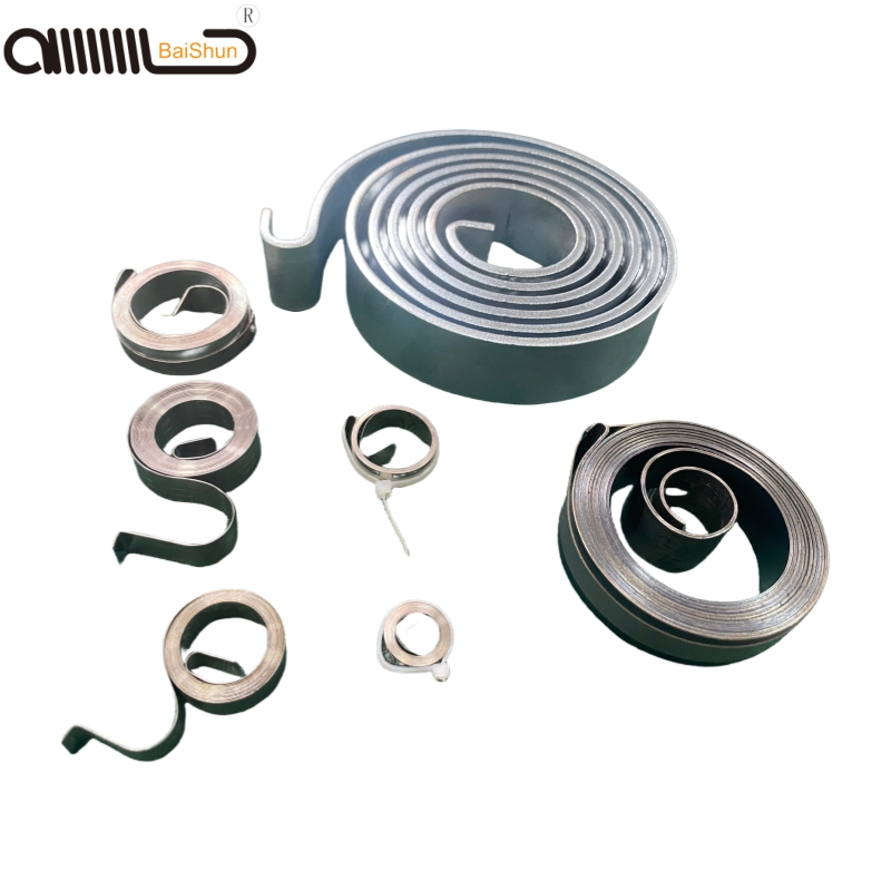 Customize Steel Flat Fastern Spiral Contant Force Spring for Car Tent Crane Springs