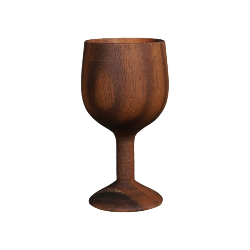 Wooden Wine Goblet Medieval Drinking Cup Wooden Cup Chalice Wood Water Glass for Kitchen Accessories Communion Altar Celebrating