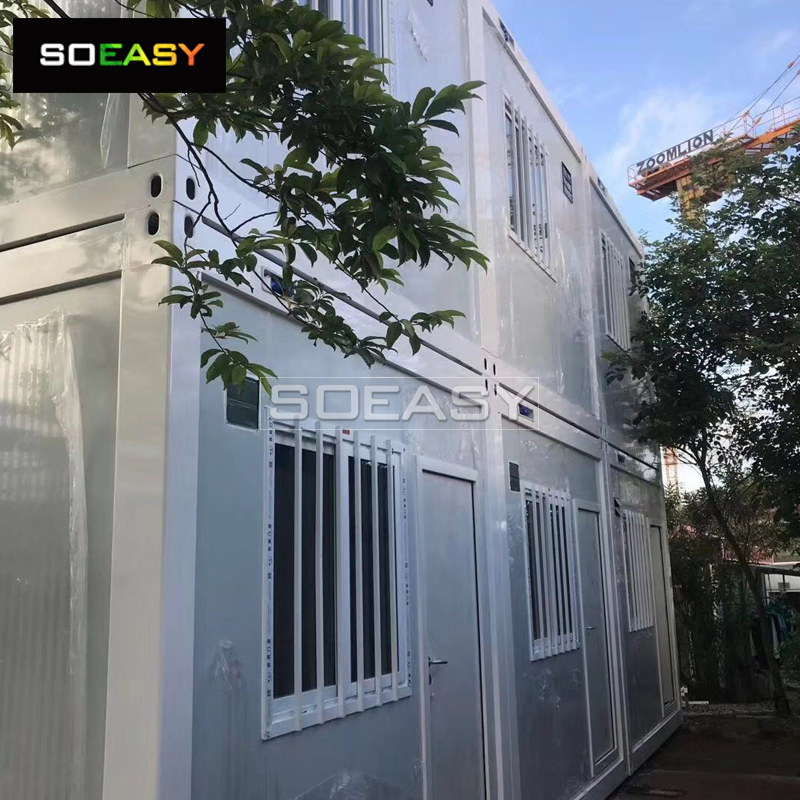 Temporary Offices Hotel Modern Prefab Homes Office Container Buildings with Good Service Basic Customization