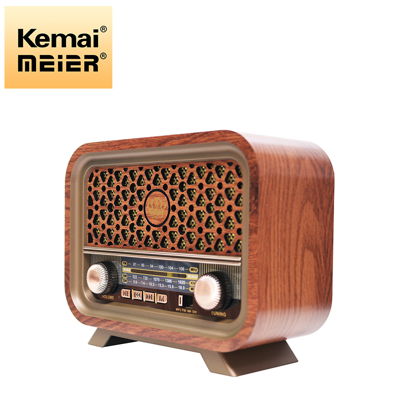 New 2024 Retro Radio Am FM Sw 3 Band Portable Vintage Style Desktop Radio