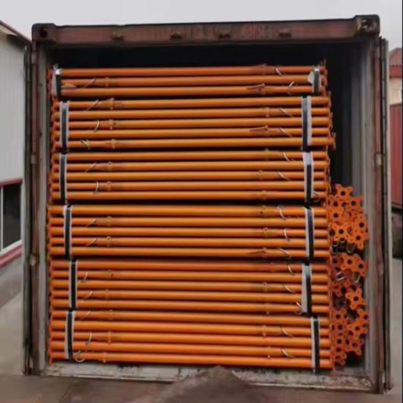Painted Steel Scaffolding Props with Adjustable Height for Safety