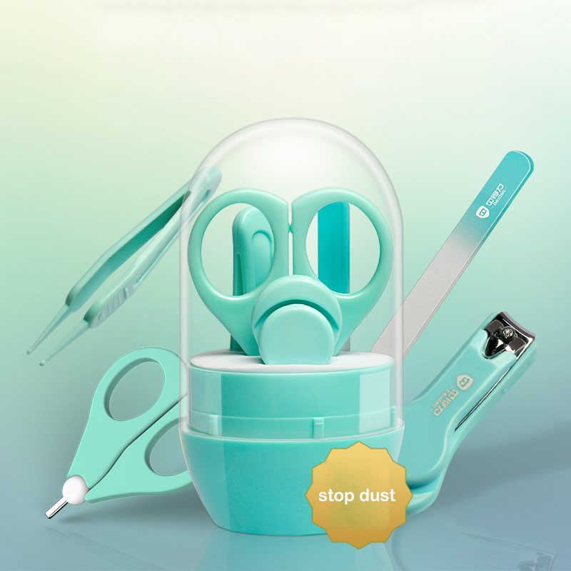 Baby Care Set Safety Nail Care Kit Stainless Steel Nail Cleaning Scissor