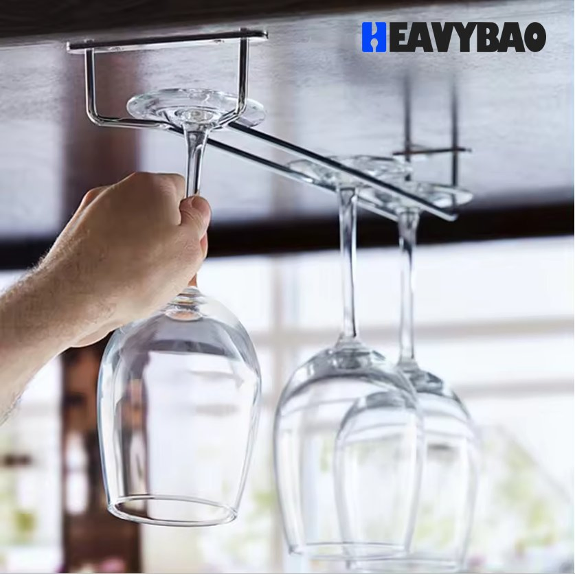 Heavybao Wine Glass Holder for Goblet Quality Cup Rack for Household Bars Restaurants Hotels