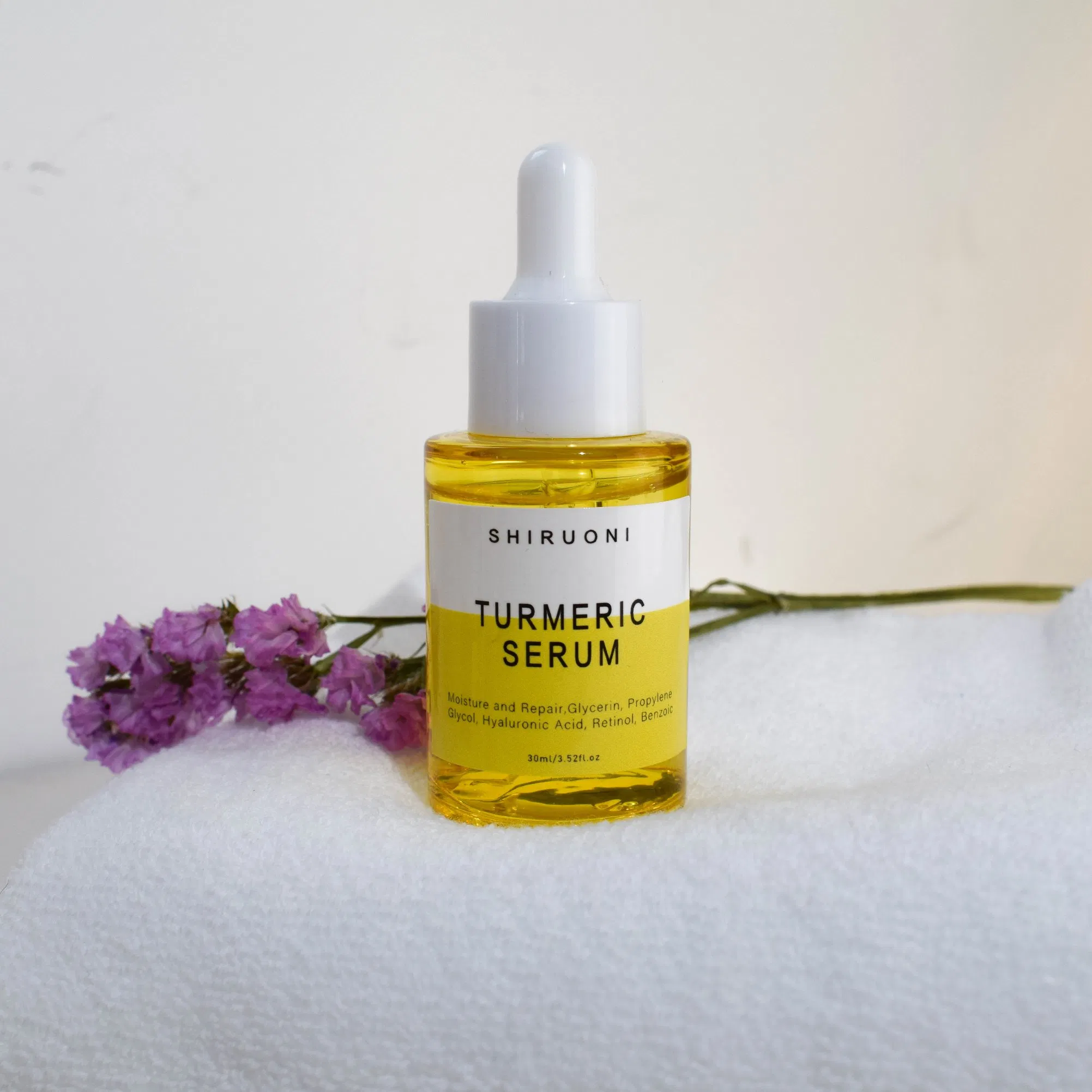 Natural Organic Turmeric Brightening Dark Spots Remove Face Toner Serum Cream Clay Mask Cleanser Skin Care Set