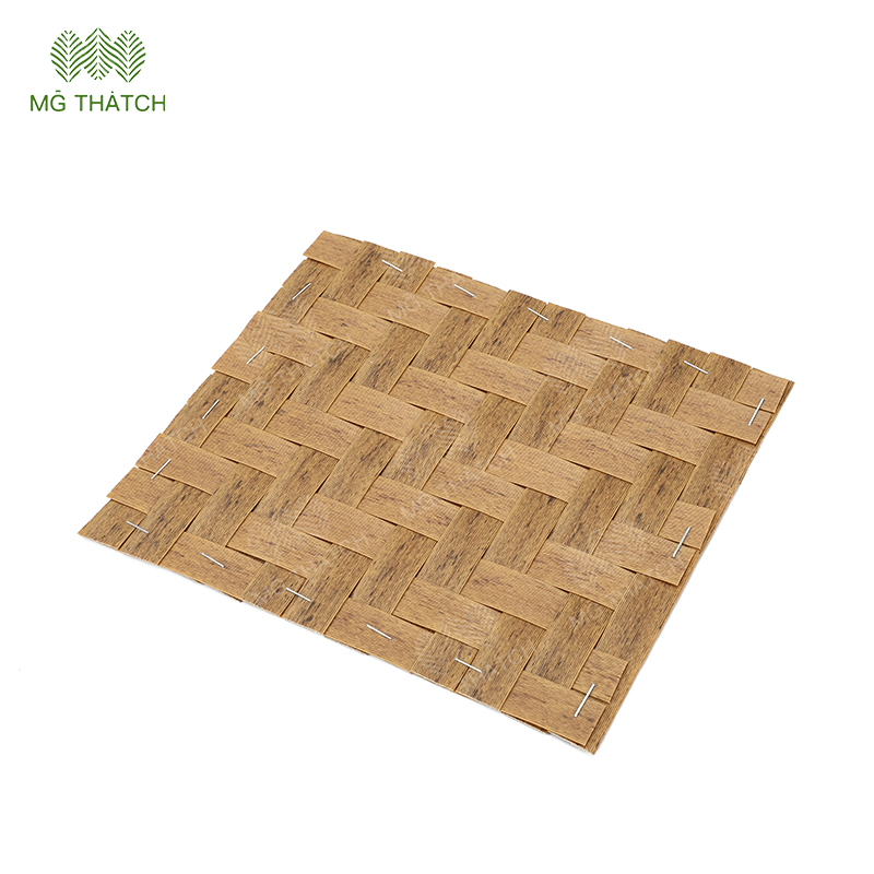 Free Maintenance Artificial Bamboo Weave Matting Roll for Walls Decoration