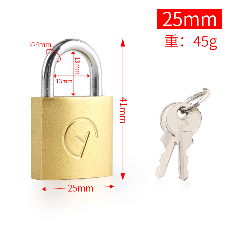 Thick Imitation Copper Door Padlock