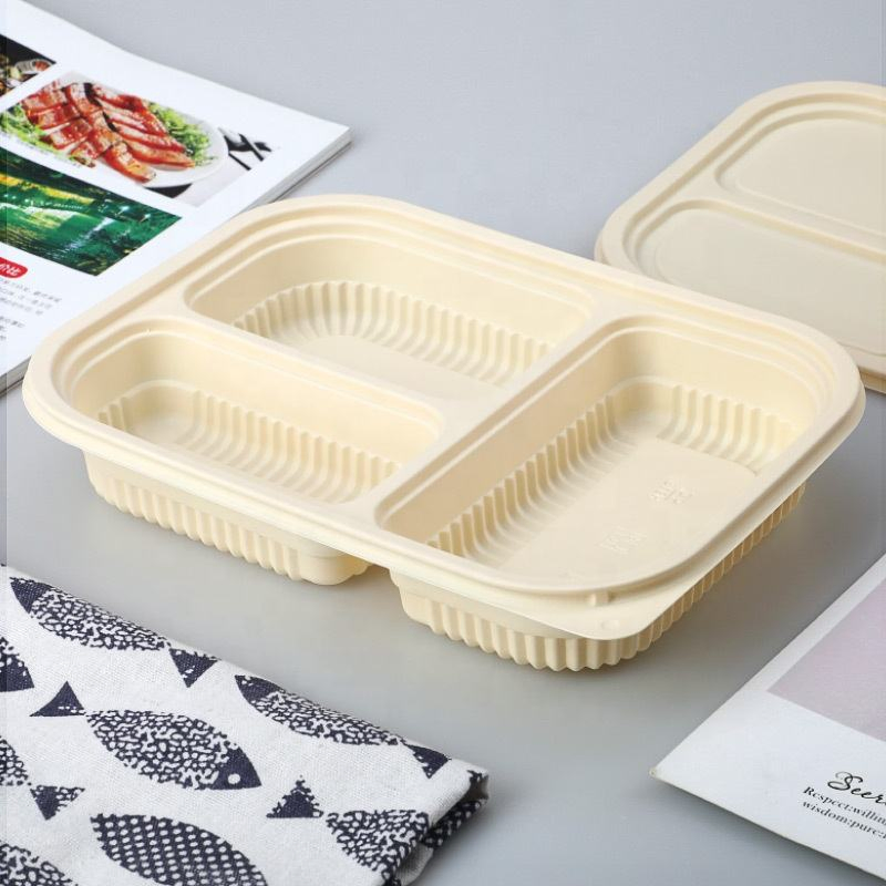 Bento Cornstarch Packaging Biodegradable Lunch Box