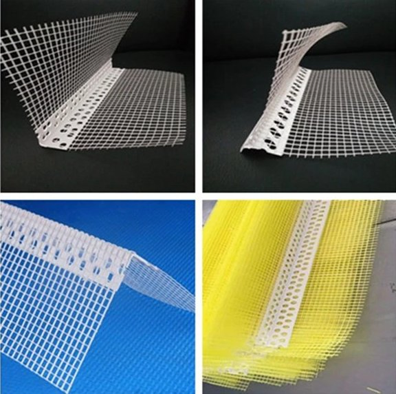 PVC Angle Corner Beads Bead with Fiberglass Mesh for Construction Material