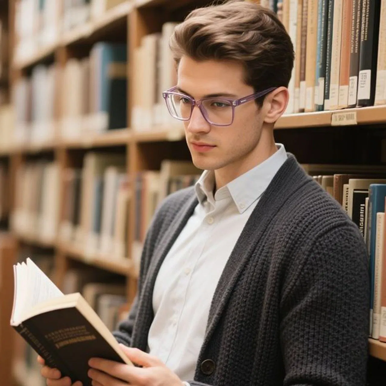 Cp Unisex Square Optical Frames -Lightweight Clear Eyeglasses, Fashion Transparent Eyewear, OEM Available