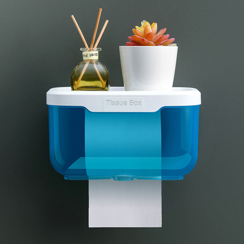 Multifunction Creative Wall Mount Waterproof Toilet Tissue Storage Box