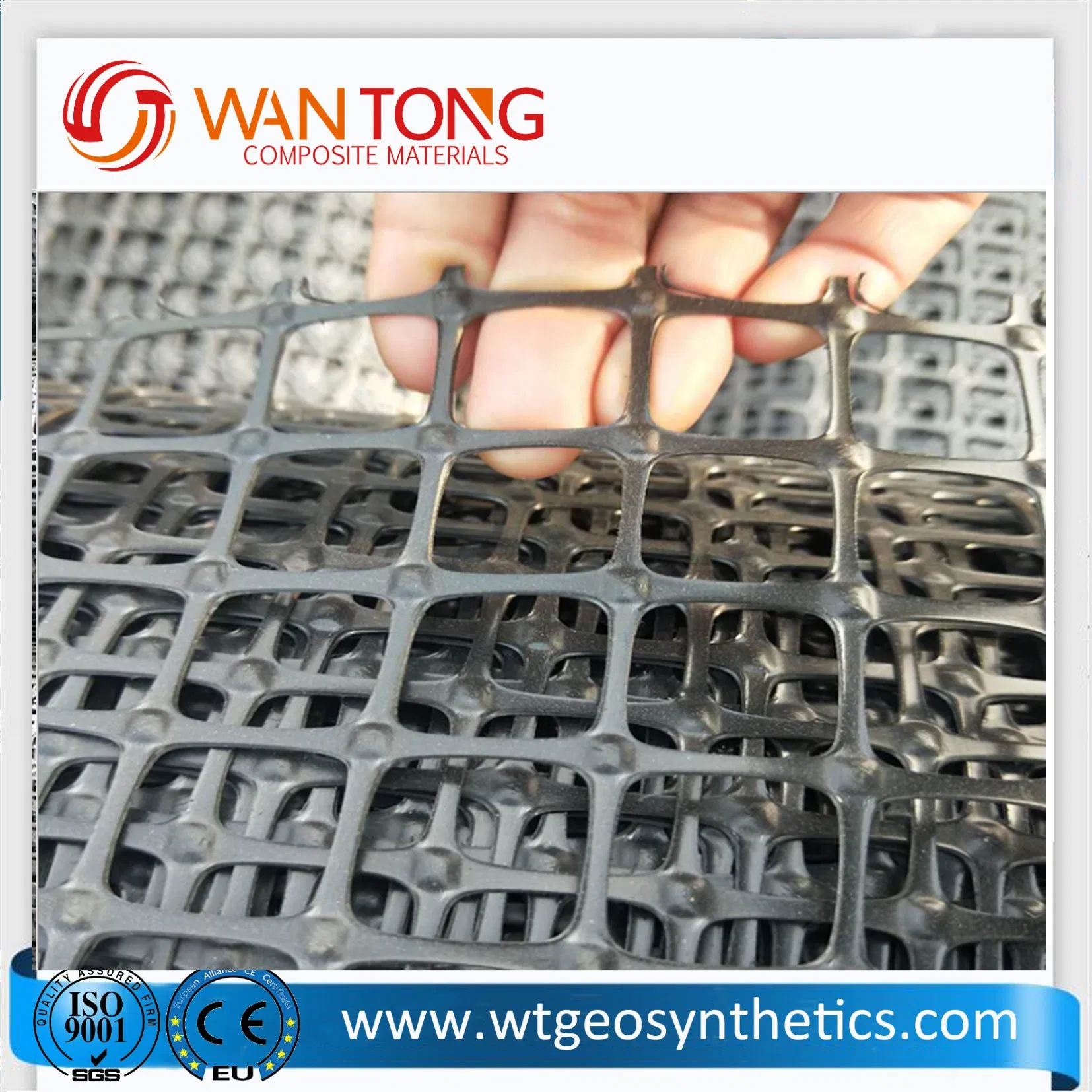 High Quality PP Biaxial Plastic Geogrid