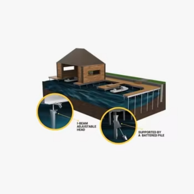 Винтовые сваи с оцинковкой для солнечных панелей и зданий