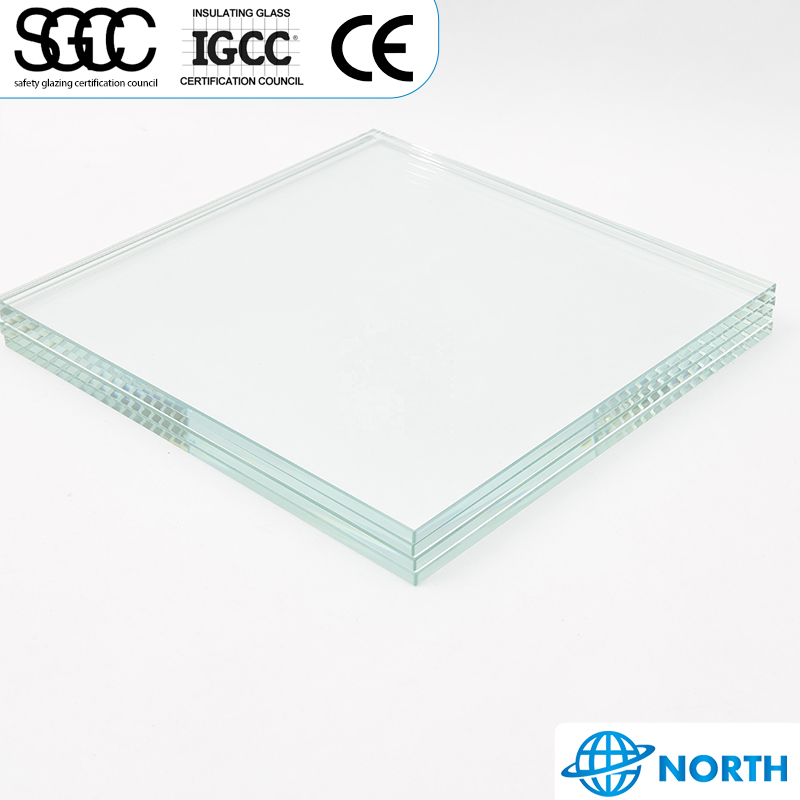 High Quality CE Certified Ultra Clear 8mm 10mm Tempered Laminated Glass for Curtain Wall