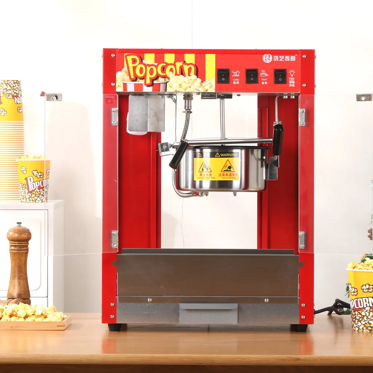 Chinese Supplier Electric High Efficiency Popcorn Making Machine for Commercial Restaurants