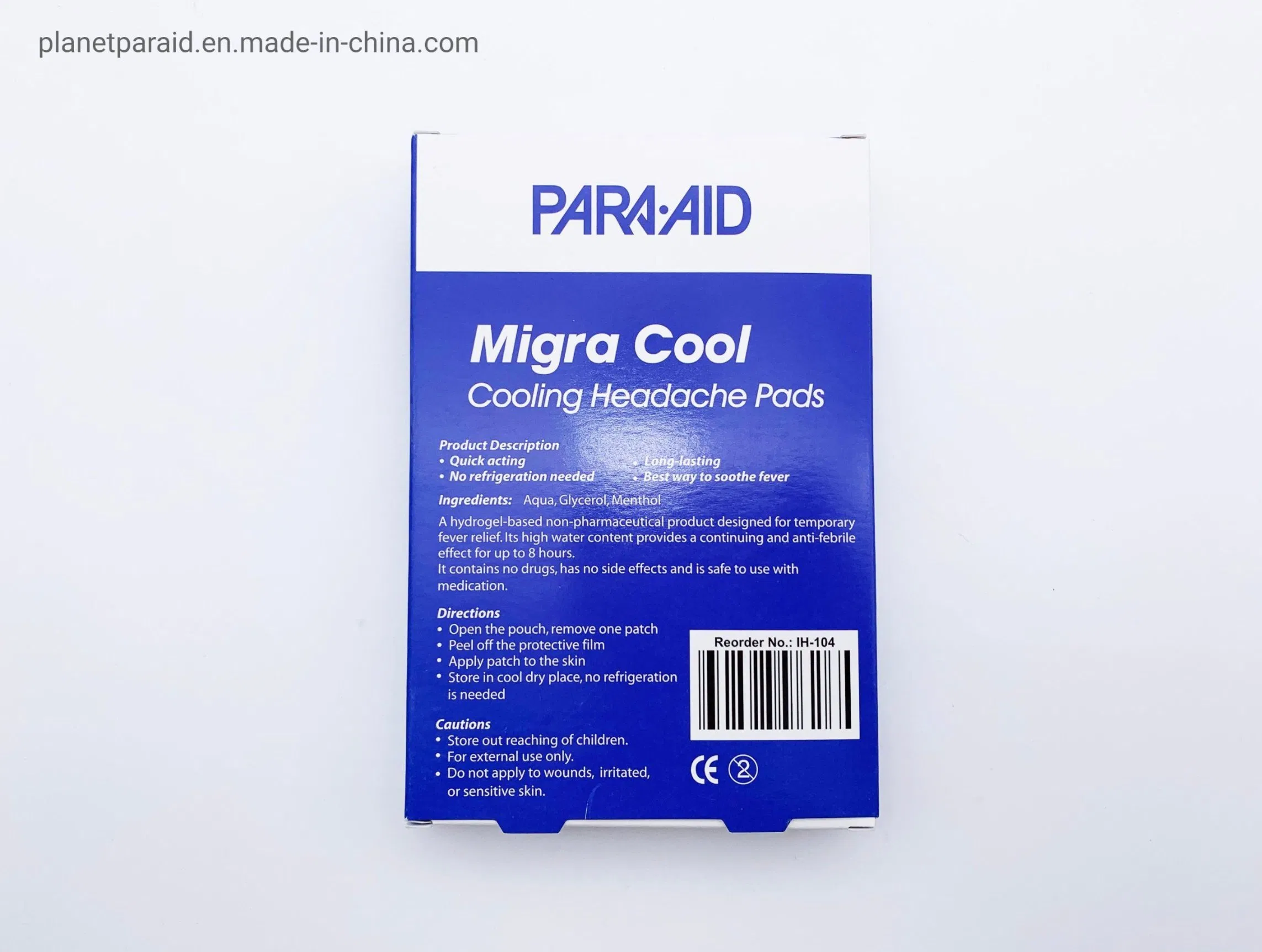 Basic Customization 4.5*8cm Headache Cooling Gel Fever Reducing Patch for Kids