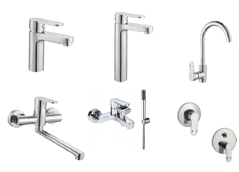 Dzr Brass Standard Aerator Hot/Cold Symbols Single Operating Lever/Handle Wash Basin Faucet