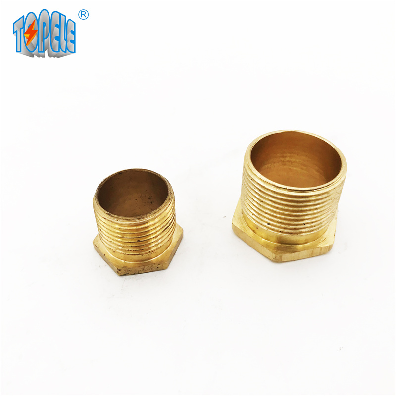 BS4568 Conduit Brass Long Male Bush