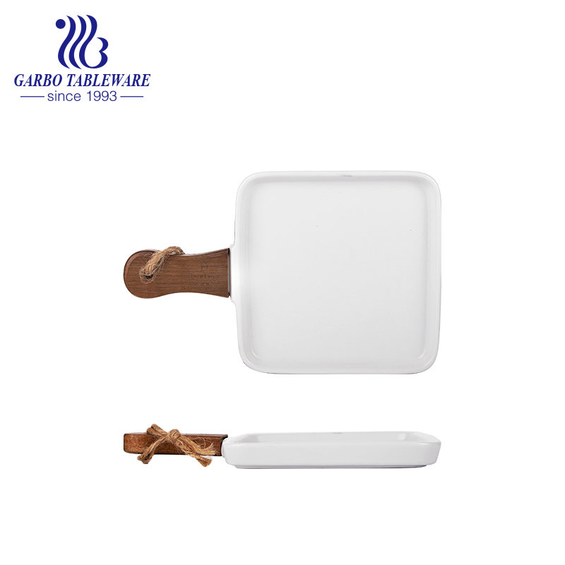 Heat-Resistant Porcelain Flat Bread Toast Baker Microwave Oven Safe 10" Ceramic Baking Pan