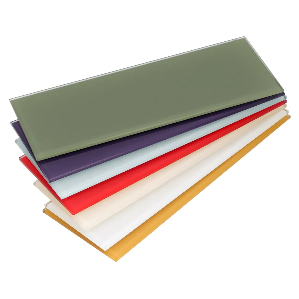 3mm-12mm High-Quality Red White Blue Yellow Painted Glass for Building