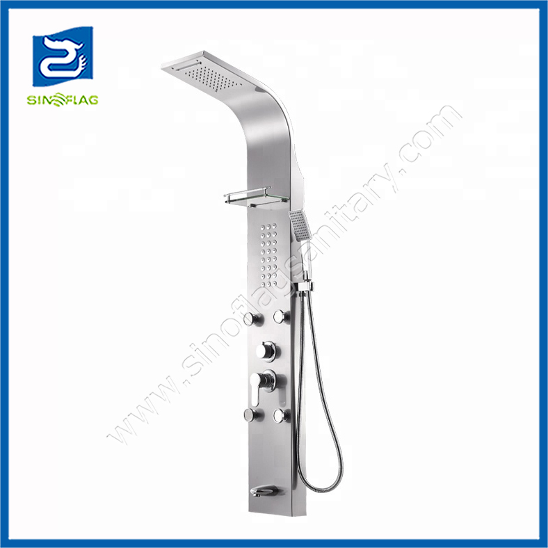 Adjustable Shower Massage Body Jets Ss Shower Panel