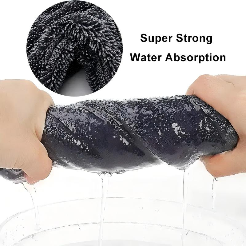 Microfiber Car Towel 1200GSM 1400GSM Drying Microfiber Towels Wholesale Cleaning Microfiber Cloth Double Twisted Detailing Microfiber Towels