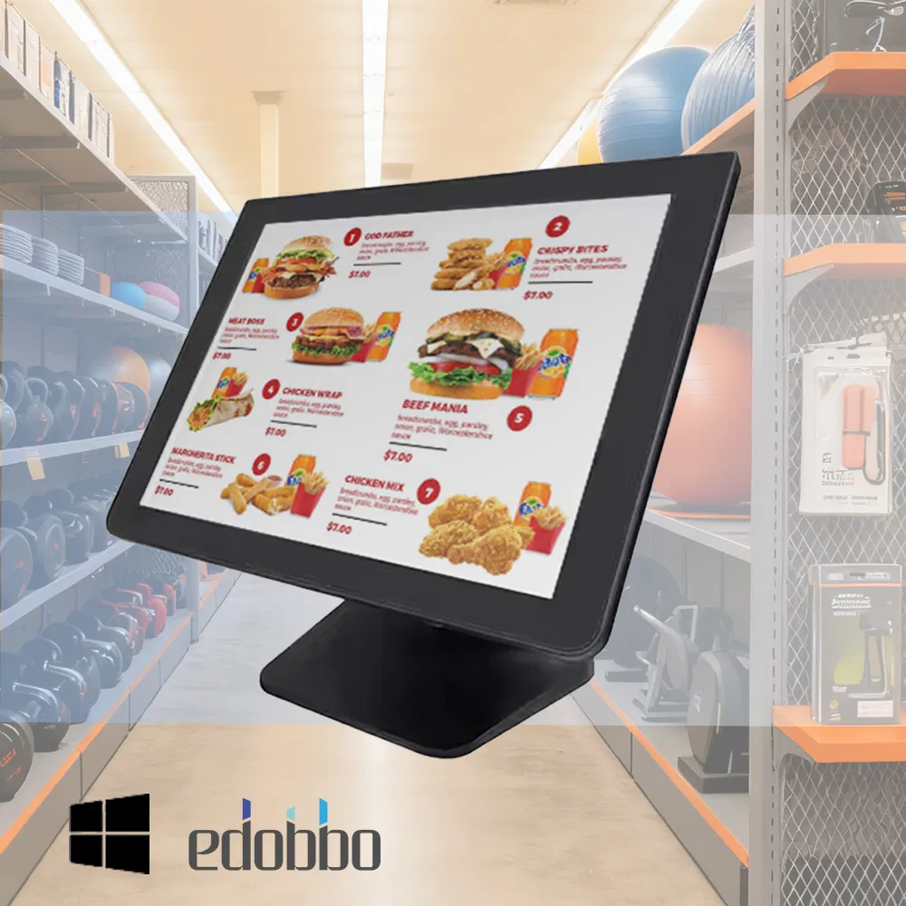 ED150 Edobbo Windows OS 15 /15.6inch Capacitive Touchscreen POS Machine for Restaurant POS System Sistema POS Caja Registradora
