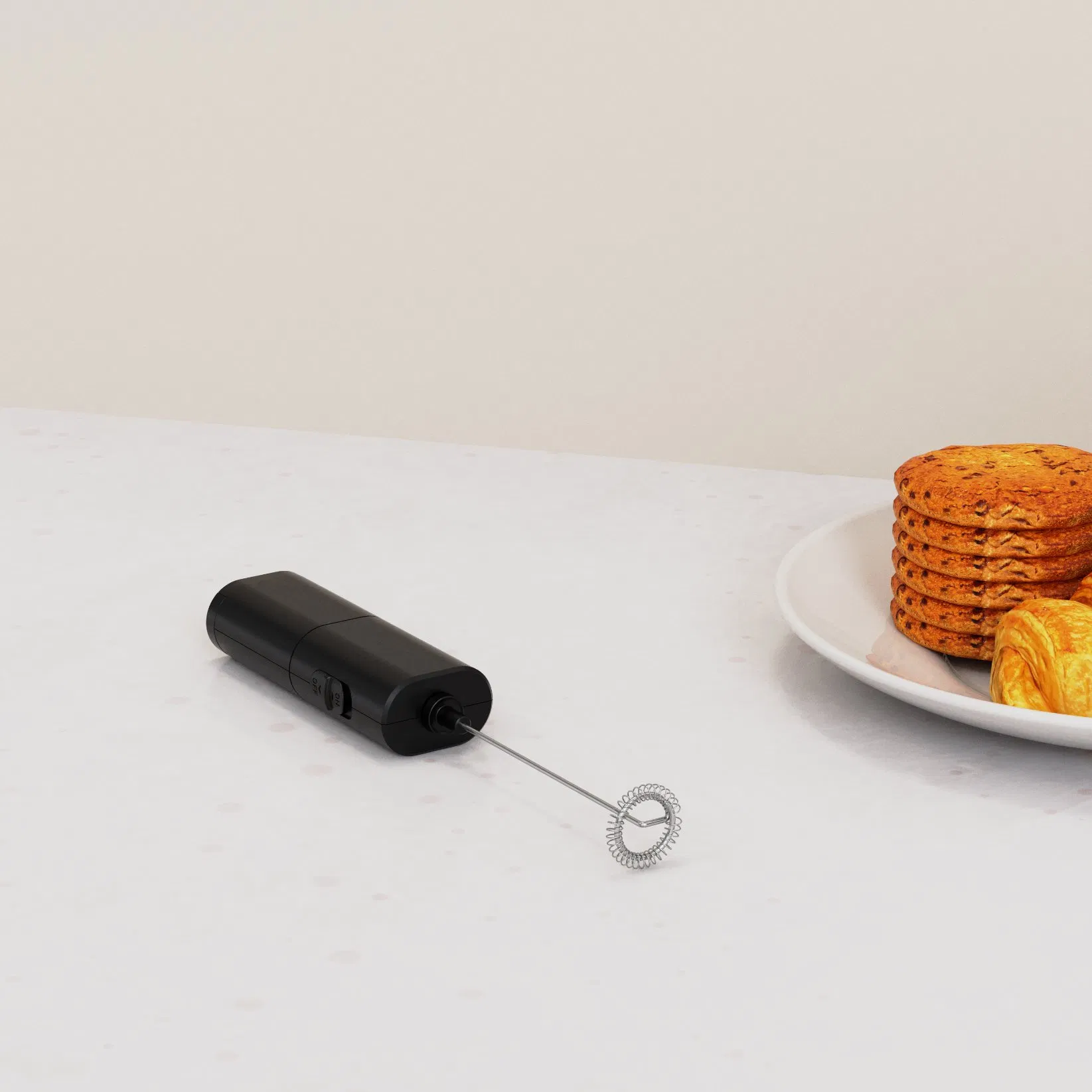 Battery Powered Automatic Hand Milk Frother Drinks Electric Milk Frother Handle Mixer Blender Drink Whisk Milk Foamer