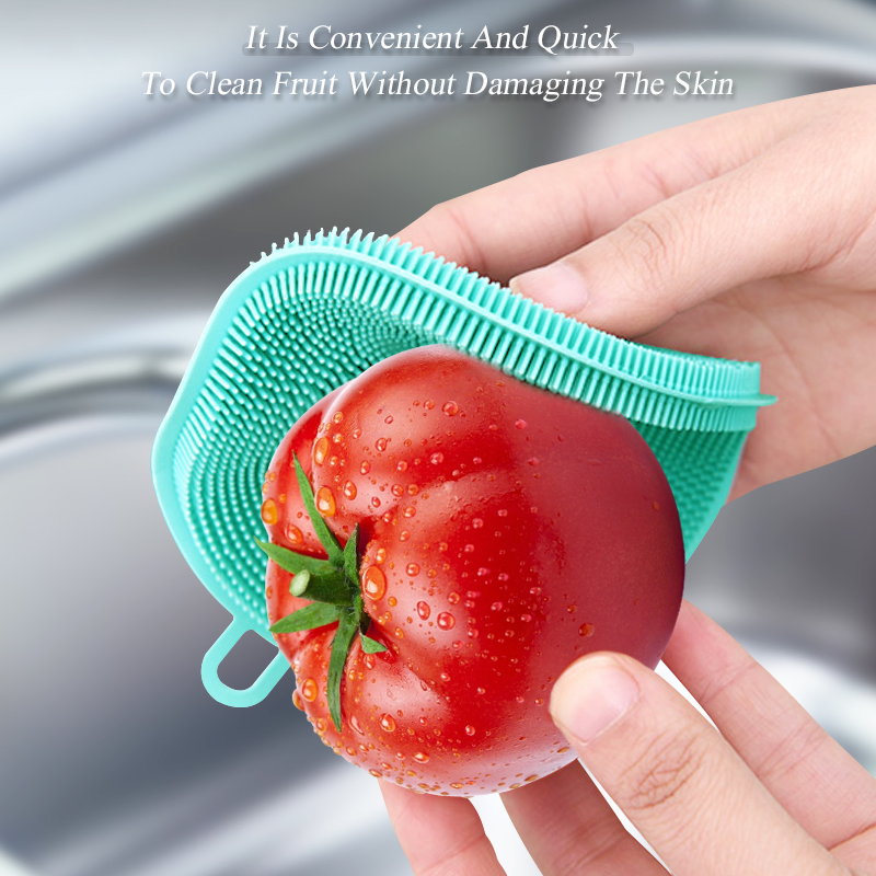 Heat Resistant BPA-Free Silicone Brush for Kitchen Cleaning