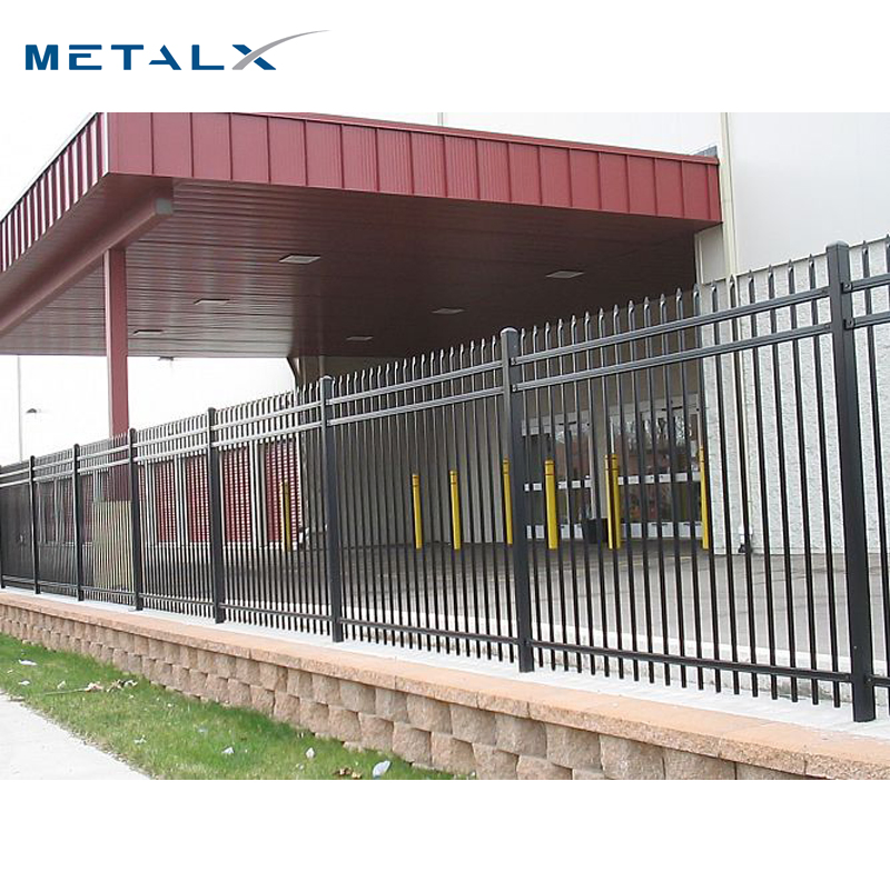 Anti Rust Outdoor Welded Wrought Picket Boundary Decorative Balcony Railing Garrison/Security/Safety Fence for Metal/Carbon Steel/Iron/Aluminum