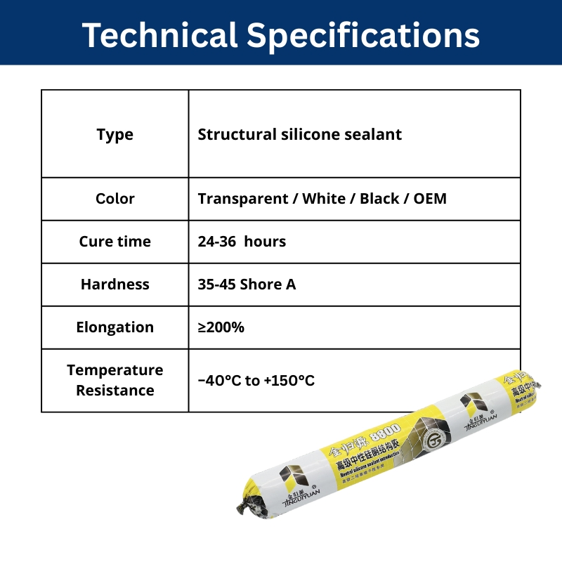 Curtain Wall Glass Structural Silicone Sealant - Weatherproof & Durable