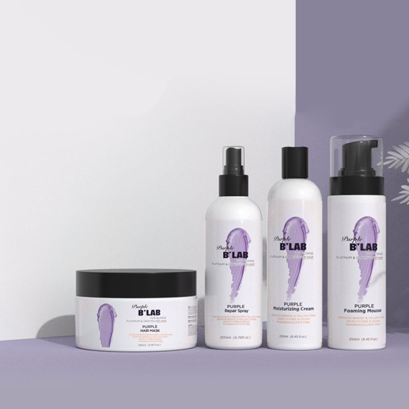 Private Label Strengthen Protection Purple Repair Hair Spray