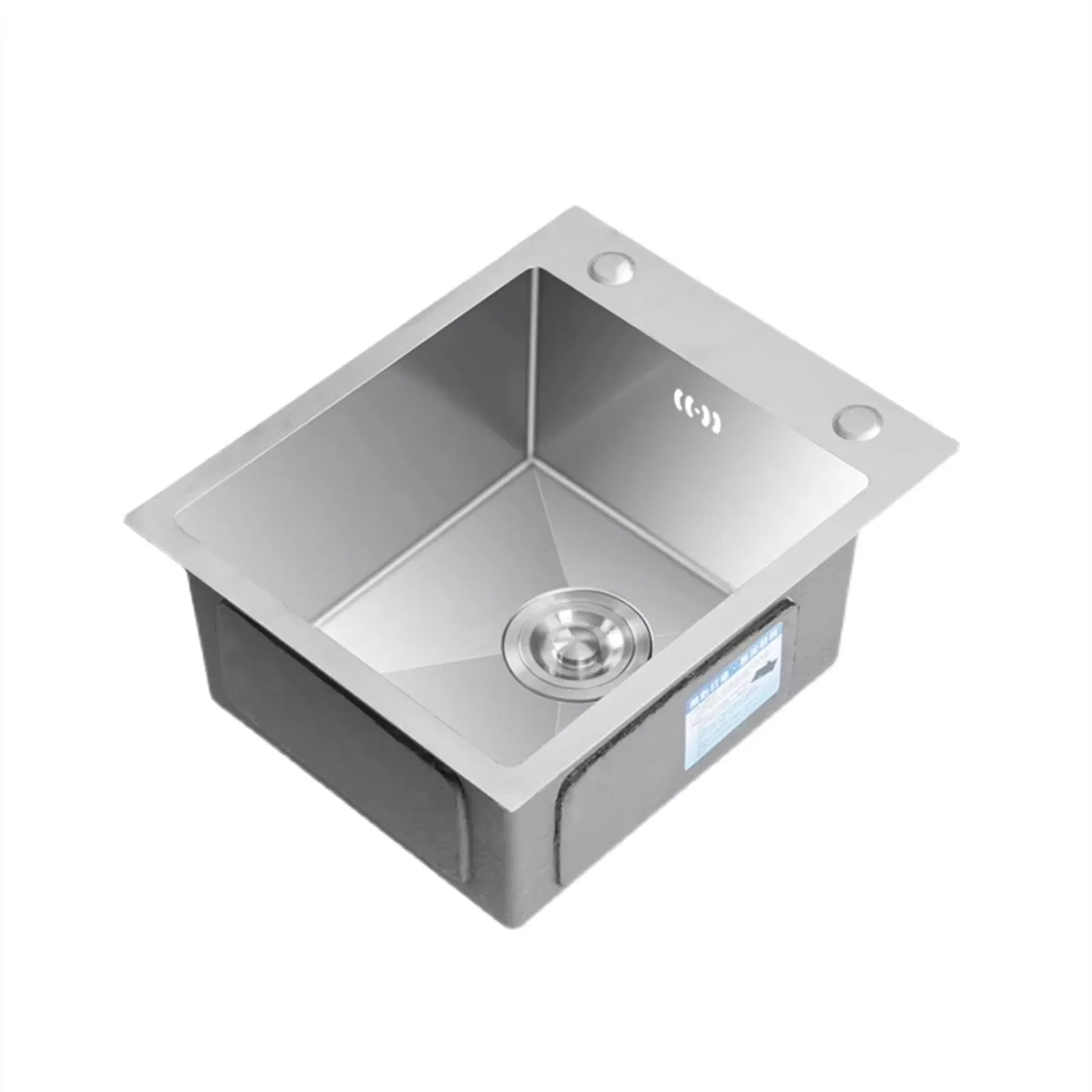 Factory Hot Stainless Steel Square Single Seat Kitchen Sink