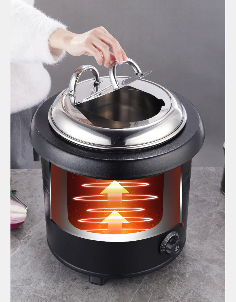 China Cookware Food Warming Equipment Large Capacity Soup Warmer Pot