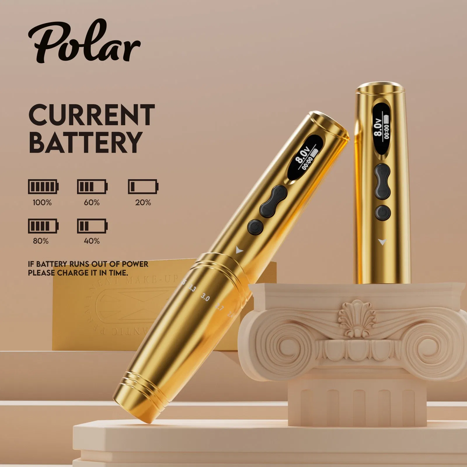 Digital Lip Pmu Machine Semi-Permanent Adjustable Stroke Eyebrow Tattoo Machine Tattoo Makeup Pen
