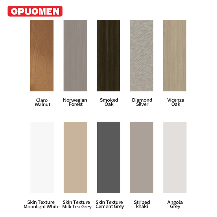 New Ghost Design Aluminum Wood Main Entrance Sliding Door for Apartment Villa