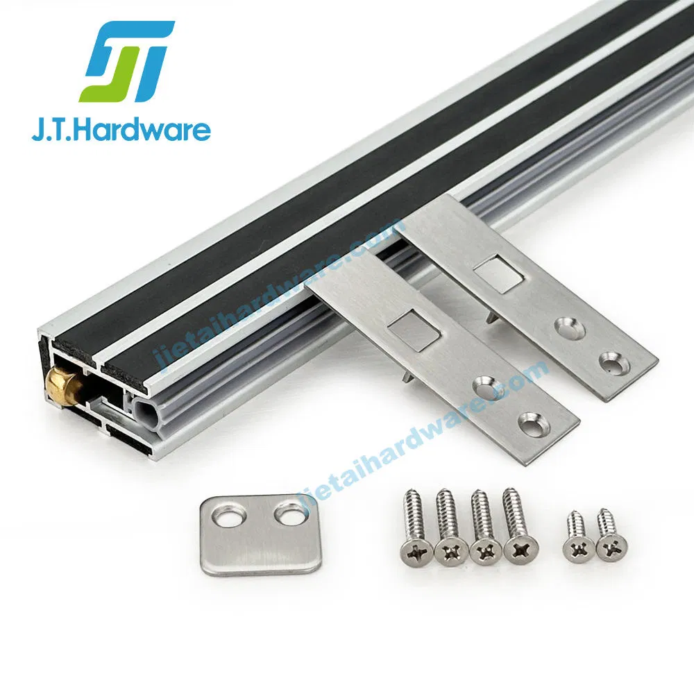 Jthardware Shower Accessories Aluminum Concealed Automatic Drop Door Seal Bottom for China Factory