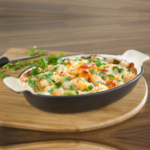 Customize Kitchen Cookware Enamel Cast Iron Fish Shape Baking Pan