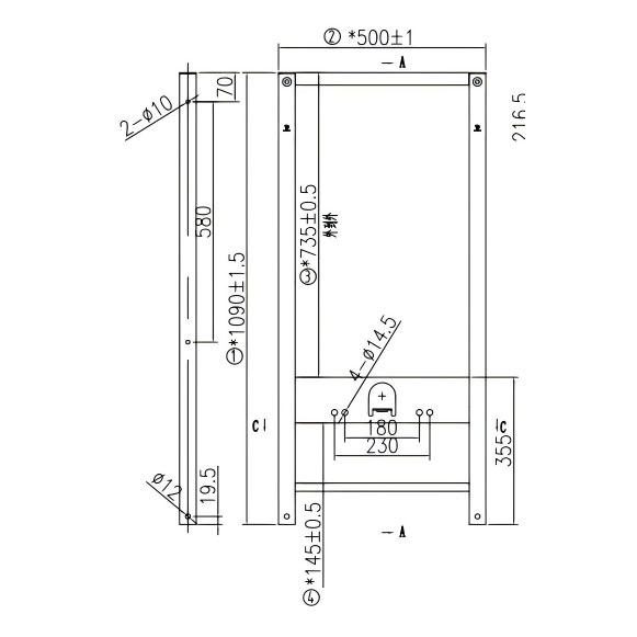Sanitaryware Water Tank Concealed Cistern Wall Mounted Water