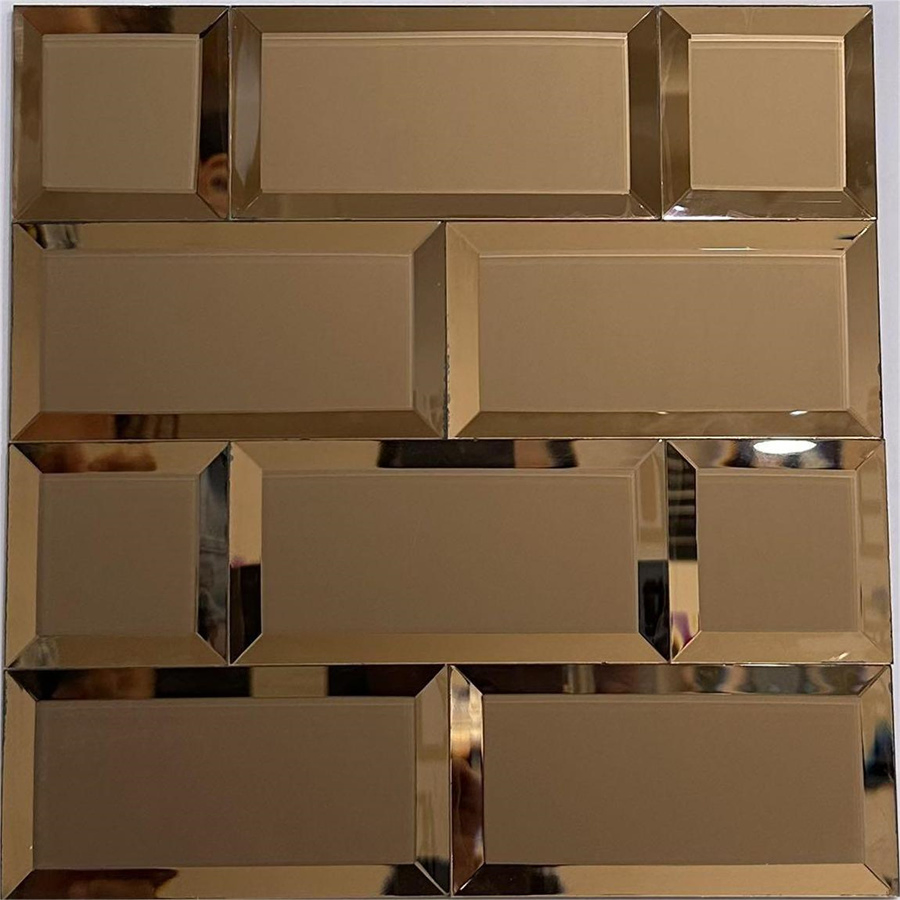 Bathroom Shower SPA Iridescent Tile Mosaic Hot Melt White Blue Color Square Iridescent Glass Swimming Pool Tile Mosaic