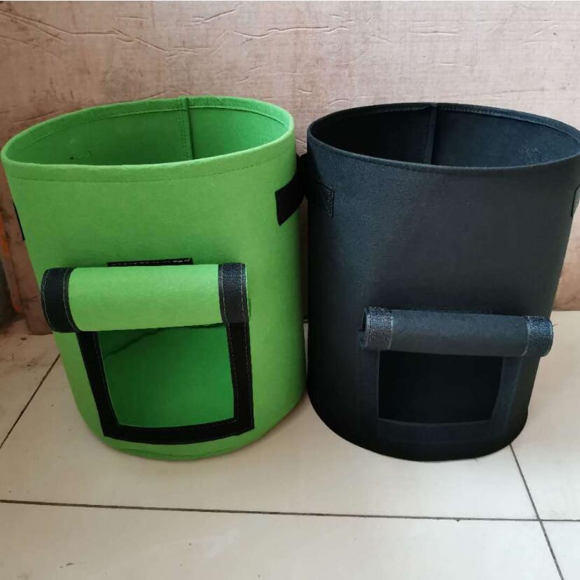 Hot Newest Style Breathable Felt Potato Tomato Grow Bag Plant Bag with Window Plant Grow Bags