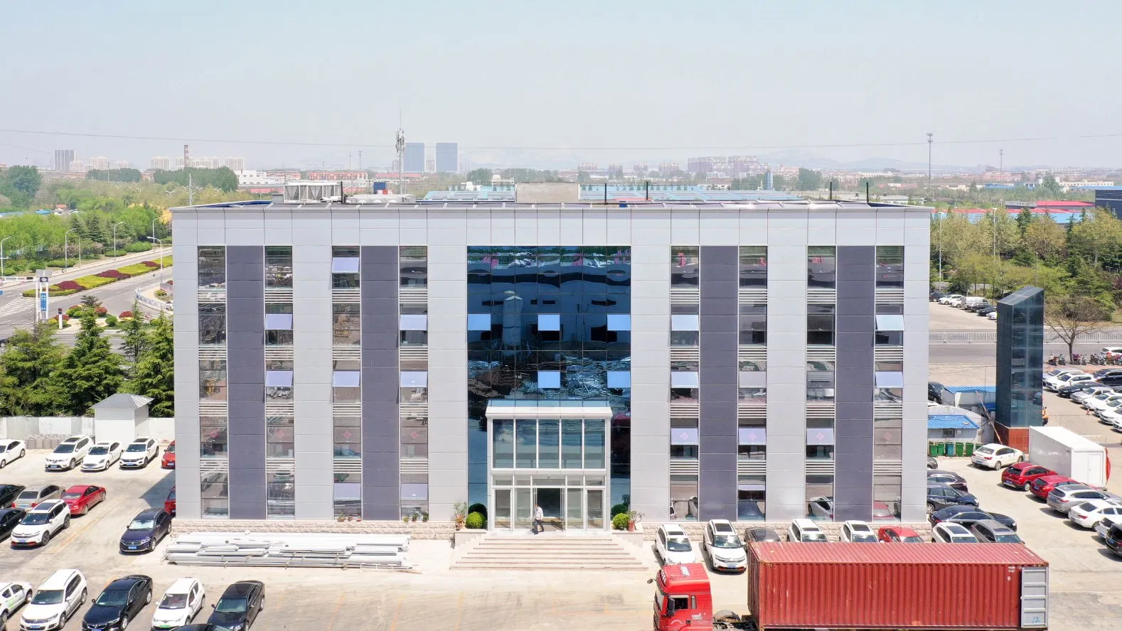 Modern Design Customized Prefabricated Steel Structure Office Building