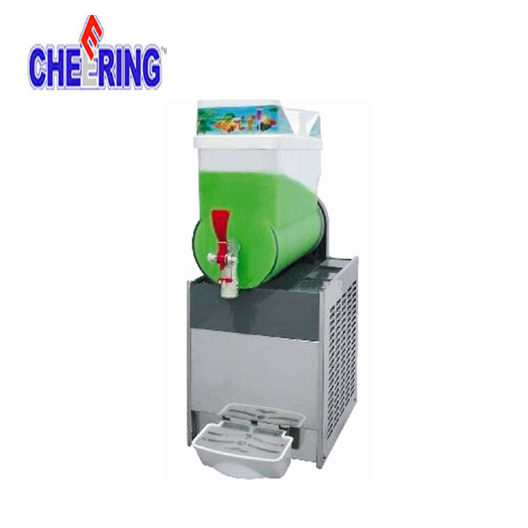 Cheering Two Tanks Commercial Vergetables and Fruits Beverage Refrigerated Juice Dispenser