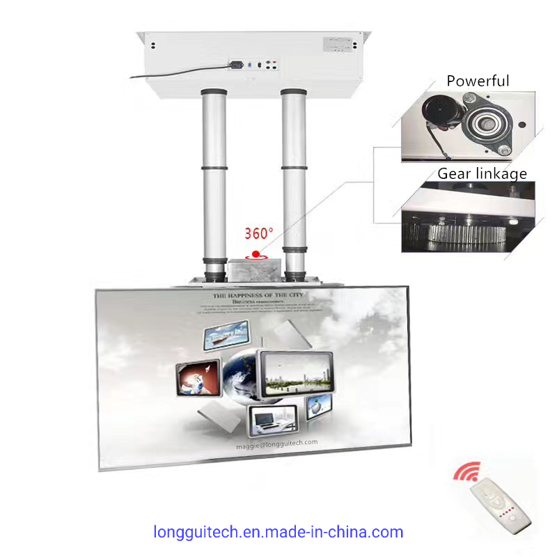 Кронштейн для ТВ потолочный электрический 360°