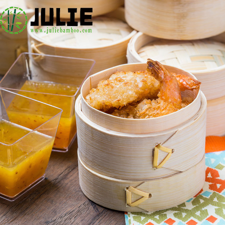 Food Grade High Quality Healthy Chinese Natural Bamboo Steamers for Food